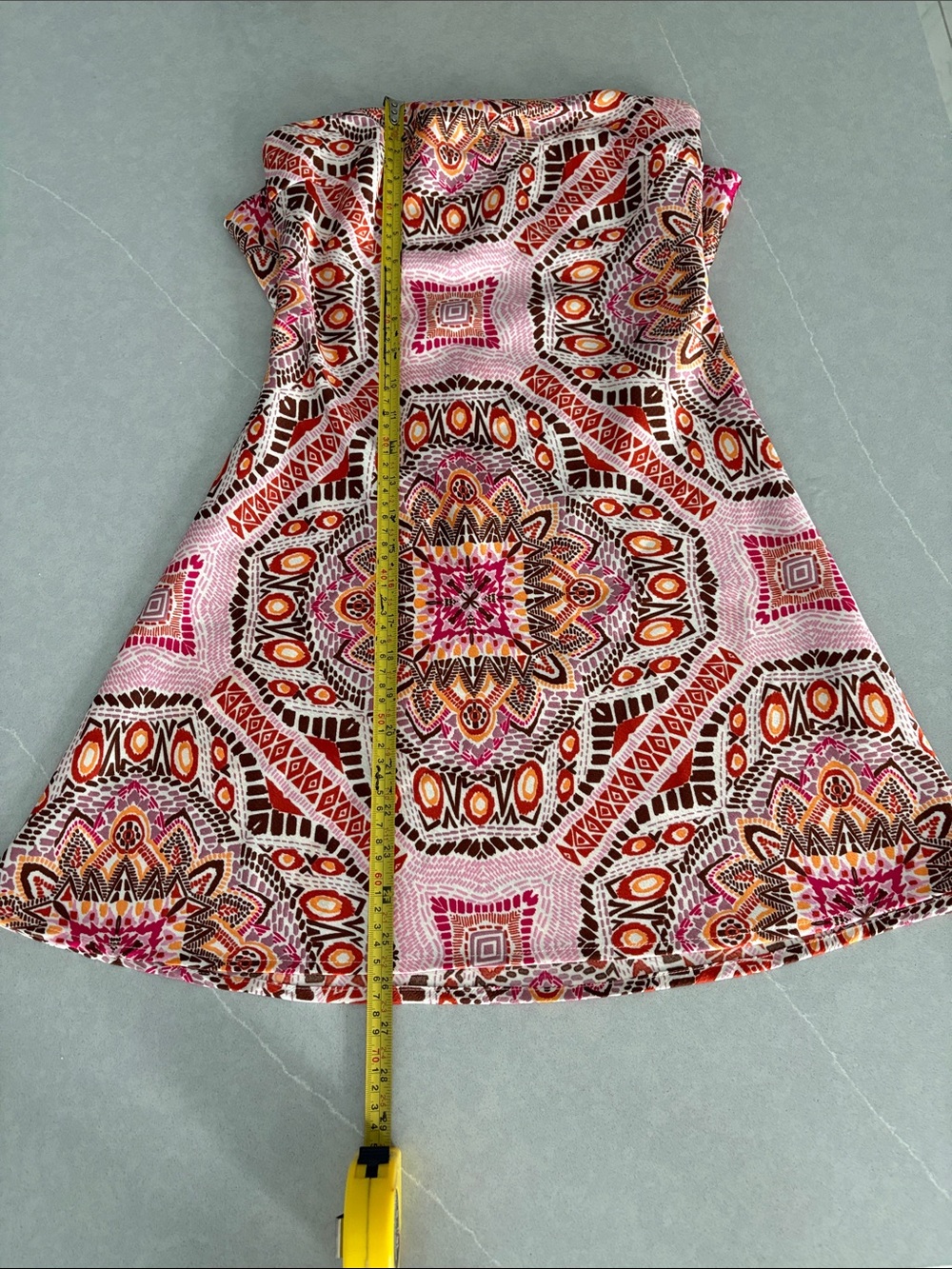 Forever 21 Pink Multicolor Mini Dress with Geometric Print